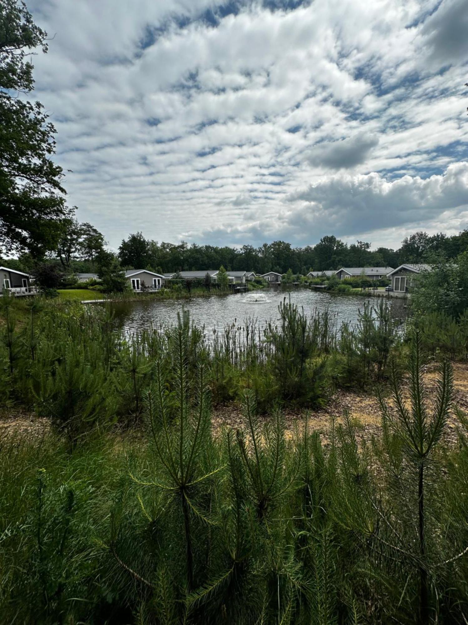 Sfeervolle Blokhut Op De Veluwe Op Recreatiepark Topparken In Beekbergen Met Vrije Tuin En Eigen Parkeerplaats Exterior photo